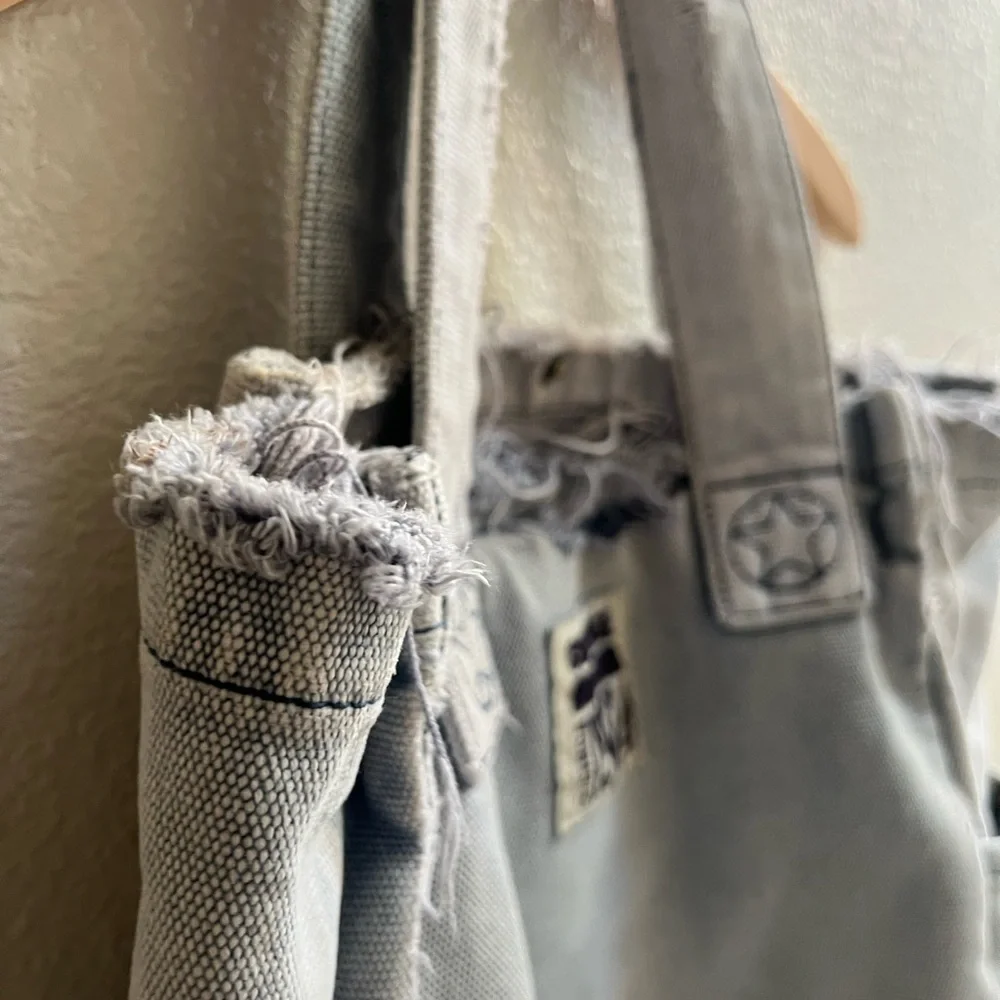 Converse One Star 1974 Light Gray Denim Purse - Picture 9 of 16